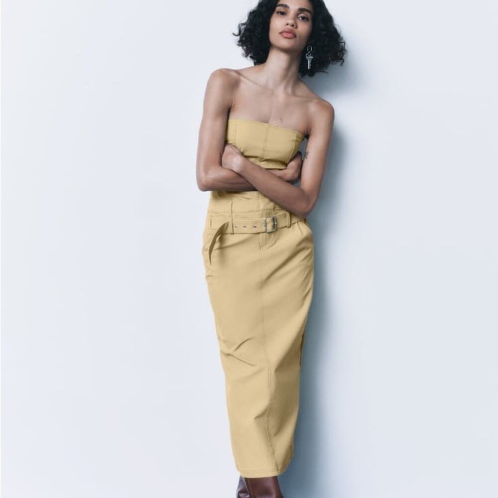 ZARA STRAPLESS DRESS